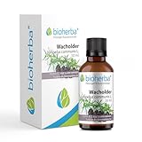 BIOHERBA Wacholder Tropfen - Juniperus Communis L. Tinktur 50 ml mit Vitamin B12 - Unterstützt Nervensystem und psychische Funktion, Vegan, PZN 18218024