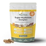 Pilz Komplex, 6 wichtige Heilpilze Complex als Pilz Tabletten, Lion's mane, Reishi Pilz, Chaga extrakt, Shitake, Cordyceps und Maitake. Heilpilz Kapseln
