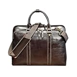 Lejdi Laptoptaschen aus echtem Leder, Herrenhandtaschen, Messenger-Schultertaschen, Business-Aktentaschen, Tragetaschen(Brown)