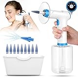 Ohrenschmalz Entferner Ohrenreiniger Sicherheit Ohrenkerzen Ohrreiniger für Erwachsene Ohrenspülung Elektrischer Ear Cleaner Ohrendusche Ohrreinigungsset mit 4 Reinigungsmodus und 10 Ohr Tipps