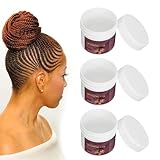 Saluaqui 3 Stück 100 G Twist-Gel, Dreadlock-Halte-Gel-Haarflecht-Sicherungswachs, Halbmatter Effekt, Zähmt Frizz und Kanten, Geeignet für Tägliches Styling, Dating, Partys