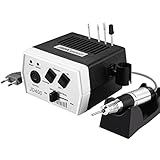 Nagelfräser elektrisch JSDA® JD 400, Profi 30000 U/Min, Set Nagelfeile Maniküre Pediküre Gelnägel, Fräser inkl 4 Aufsätzen, Acrylnägel, 4 Bits, Hornhautentferner, Privat &Studio