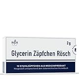 Glycerin Zäpfchen | 2g (10 Zäpfchen) | für eine natürliche Stuhlregulierung | wirkt sanft abführend und schont die Darmflora | Kinder ab 2 Jahren, Jugendliche und Erwachsene