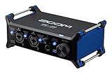 ZOOM UAC-232 Professionelles 32-Bit Float Audio Interface, für Musikproduktion, Podcasting & Livestreaming in hoher Qualität und Dynamik ohne Übersteuerung, Schwarz & Blau