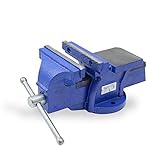 CCLIFE Feststehend Schraubstock Gusseisen 100/125/150 mm für Werkbank Werkbankschraubstock Parallelschraubstock, Modell:125mm