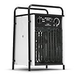 TROTEC Elektro Heizlüfter TDS 50 – Heizleistung 4,5 kW / 9 kW – Bauheizer Luftmenge 708 m³/h – Heizgebläse