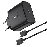 45 W Ladegerät USB C Super Schnellladung für Samsung Galaxy S24 Ultra/S24+/S23 Ultra/S23+/S22/A54,Z Fold/Flip 5, Tab S9 Ultra/S9, Plus/S9 FE/S8/S8 Ultra/S8 PLUS/S7 FE/S7 Plus, Ladegerät Typ C Stecker,