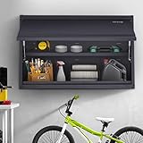 VEVOR Metallschrank, 54,4 kg Tragkraft pro Regalboden Hängeschrank Werkstatt, Legierter Stahl, Schwarz, 30,3 x 12,5 x 19,7 Zoll