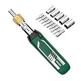 Ratschenschraubendreher – 3,5 x 3,5 x 18,5 cm magnetischer Schraubendreher | Verstellbarer Schraubendreher mit rutschfestem Griff, für Zuhause, Büro, Garage, Auto, Möbel, Geräte, Spielzeu