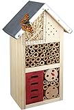 CULT at home Insektenhaus – Nistkasten für Nützlinge – Höhe 26 cm – Bienenhotel Schmetterlingshaus Insektenhotel Marienkäferhaus aus Holz