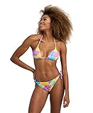 ARENA Damen Women's Arena Triangle Allover Bikini, Lily Yellow Multi, 38 EU