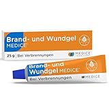 Brand und Wundgel Medice 25 g bei Verbrennungen, Sonnenbrand, Insektenstichen & Schürfwunden - für Kinder & Erwachsene - direkter Kühleffekt