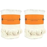 Zilimontt Ersatz-Set für Öllampenkern aus Glasfaser, Baumwolle, für Petroleumheizung, hohe Absorption und effiziente Verbrennung, kompatibel mit (105 x T 3,0 x 190 mm), 2 Stück