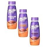 9x Milka Drink 250ml - Karamell, Noisette und Schokoladen Milch Bundel