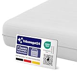 Träumegut24 - ergonomische 7-Zonen Matratze 90x200 cm | Größe + Höhe wählbar | Härtegrad H2&H3 | Kaltschaummatratze | Hautfreundlicher Bezug | Oeko-TEX® | (90 x 200 cm, 11 cm)