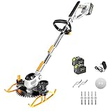 3-in-1 kabelloser Rasentrimmer & faltbarer elektrischer Rotations-Rasenmäher – Lithium-Batteriebetriebener Handrasenmäher für Gartenreparatur und Wartung
