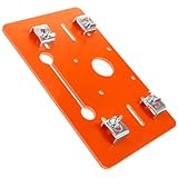 Hohopeti Sägewinkelführung Satz 15x25cm ohne Bohren Bodenplatte für Holzbearbeitung Tauchsäge Schneidehilfe mit Positionierungsunterstützung