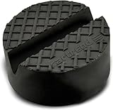 cartrend universelle Wagenheber Gummiauflage, Traglast 700 kg, Ø 38 / 65 mm, Höhe: 40 mm Schwarz, Gummi Wagenheber Pad, Karosserie Unterlage Adapter, Autozubehör