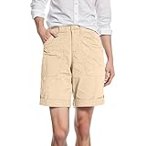 Allegorly Damen-Shorts und Bermudashorts für Damen, Sommer, Outdoor, lässig, große Größe, Sommer, lässig, breit, Bermudas, leicht, Kleidung mit Taschen, Laufen, Fitnessstudio, Arbeit, Wandern, Joggen