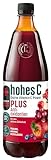 hohes C PLUS Antioxidantien (1 x 1l), 100% Saft, Apfel, rote Trauben, Aronia, Vitamin C, PLUS an Antioxidantien, ohne Zuckerzusatz, vegan, mit recyceltem PET