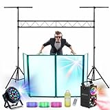 Ibiza - DJ-Licht-Set – Lycra-Frontplatte – LED-Projektor – Nebelmaschine LED-Licht Astro – Flüssigkeit für Party, Hochzeit, Abend