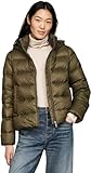 Tommy Hilfiger Damen Steppjacke Down Casual Jacket mit Kapuze, Mehrfarbig (Army Green), M