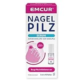 Emcur® Serum | mit Behandlungsplan | mit 10 Nagelfeilen | Zehennägel Fingernägel | als Fläschchen mit Applikator | 5 ml I ausreichend für bis zu 3 Monate