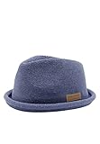 CHILLOUTS quetschbarer Verstellbarer Sommerhut - Pork Pie Tocoa Hat - Herren blau S-M