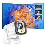 Mini Beamer Salange,4K Unterstützung 1080P Autofokus Projektor,Projektor Tragbarer mit WiFi 6 und Bluetooth 5.4, Auto Trapezkorrektur,180°Verstellbarer Ständer, Smart Beamer Android 11.0 Heimkino