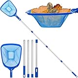 185 cm Pool Kescher, Poolkescher Fein mit Teleskopstange,...