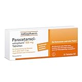 Paracetamol-ratiopharm® 500 mg Tabletten: Der gut verträgliche Klassiker hilft gegen Schmerzen und Fieber, 20 Tabletten