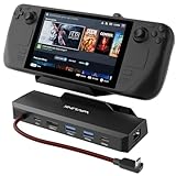 WAVLINK Steam Deck Dock, 6-IN-1 Docking Station für Steam Deck/ROG Ally mit 4K@144Hz HDMI 2.1, 100W PD IN, 3X 10G USB 3.2, Gigabit RJ45