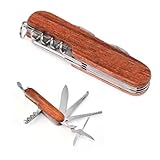 Reccisokz 1 Artikel Schweizer taschenmesser,Schweizer Messer,Schweizer taschenmesser Mini, Swiss Army Knife,Multifunktionales Outdoormesser (11 Funktionen)-A