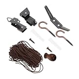 VICASKY Vorhangzubehör Fensterrollo Ersatzteile Robuster Metallaufzug für Innen Jalousien Zubehör Komplettset für Einfache Montage und Langlebige Nutzung