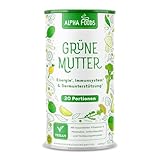 Grüne Mutter 2.0 - Das Original - Greens Shake - Akazienfaserpulver, Weizengras, Brennnessel, Mariendistel, Alfalfa, Chlorella, Knotentangpulver und mehr - Smoothie Shake - 600g Pulver