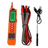 Telituny Stift-Typ-Multimeter, Nicht-Spannungsprüfer mit automatisch angeordneten 600V AC/DC, Widerstand, Kapazität, Diode und Kontinuitätstester, usb c wiederaufladbar, LC