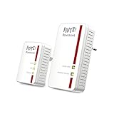 AVM FRITZ!Powerline 540E WLAN Set (500 MBps/s, WLAN-Access Point, Fast-Ethernet-LAN), deutschsprachige Version