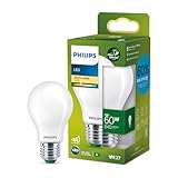 Philips LED Classic ultraeffiziente E27 Lampe (60 W), matte...