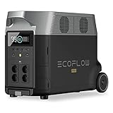 EF ECOFLOW DELTA Pro tragbare Powerstation 3600Wh, Solar Generator LiFePO4-Batterie mit 3600W AC Ausgängen, erweiterbare Stromversorgung bis zu 25kWh, Stromspeicher für Zuhause, Stromausfall, Reise