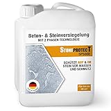 StoneprotecT SP5000 Premium Nano Stein-Imprägnierung außen | Made in Germany | Langfristiger Schutz vor Wasser, Schmutz, Grünbelag | Stein-Versiegelung außen | 5L für bis zu 50m² | VERBESSERTE FORMEL