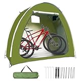 Aufbewahrungsschuppen für Fahrräder - Winddichter Schuppen für Motorräder,Wetterfester Outdoor Stauzelt Mit Doppeleinstieg Für Garten Camping Rasen