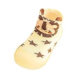 Mädchen Barfußschuhe Kinder Sockenschuhe Krabbelsocken Kinder Stricken Kinderschuhe Bodenschuhe Weicher Stricken Sockenschuhe Lauflernschuhe Mädchen Junge Rutschfeste Schuhe Lauflerner Schuhe