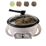 Home Kaffeeröster, röstmaschine, Haushalt Elektrischer Kaffeebohne Baker Nuss Erdnuss Cashew Kastanien Röstmaschine Einstellbare Temperatur 1,6 Pfund Kapazität für Cafe Shop/Home (mit Timer)