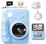 TIATUA Kinderkamera für Mädchen und Jungen, perfekt für Alter 3-10 Jahre (Blau)