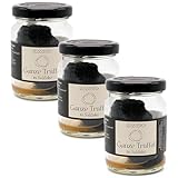 3er Pack Lussiero Schwarze Sommertrüffel Ganze Italienische Gourmet Trüffel Tuber Aestivum Vitt. 30g
