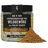 SoulSpice Wildgewürz Bio 60g - Bio Gewürzmischung für Reh,Hirsch und sämtliche Wildgerichte - 100% Bio Gewürz in Premium Qualität