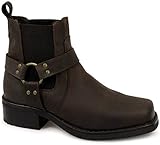 Herren Cowboy/Biker TERMINATER Stiefel Gringos Harley Leder,...