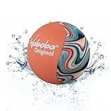 Waboba Original Wasserhüpfball - Wasserfestes Strandspielzeug, Poolspiele für Kinder & Erwachsene, Outdoor-Spaß - Model Design (5,6 cm) - Orange Swirls