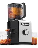 150mm XXL-Entsafter, TUUMIIST Großkalibriger Entsafter Testsieger für Obst & Gemüse, 3L Füllvolumen Für Familie – 99% Saftausbeute, BPA-frei, REV Anti-Blockier-System + Ein-Klick-Reinigung, Schwarz