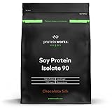 Protein Works Soja Protein 90 Isolat | Geschmacksneutral | 100% Vegan, aus nachhaltigen Anbau | Fettarm, ohne Zuckerzusatz | Glutenfrei | 1kg